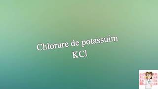 Chlorure de potassuim KCl [upl. by Shiverick]