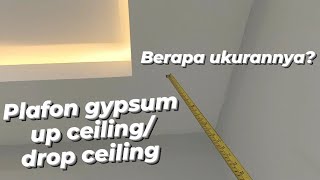 PLAFON GYPSUM YANG BIKIN NYAMAN Ukuran Drop Ceiling Plafon Plafon Minimalis Plafon Kamar Tidur [upl. by Bohman]