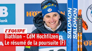 Biathlon 2022  Une course quasiparfaite signée Julia Simon pour soffrir la poursuite dHochfilzen [upl. by Giraldo]