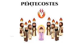 PENTECOSTES BRINCADEIRA  DESENHOS BÍBLICOS  CATEQUESE [upl. by Adoc]