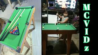 unboxinginstallation mini billiards pool table [upl. by Enelyad]