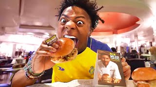 iShowSpeed Tries The MESSI BURGER 😂 [upl. by Jacobs]