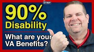 VA Benefits with 90 ServiceConnected Disability  VA Disability  theSITREP [upl. by Hajile]