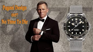 Pagani Design 007 No Time To Die Omega Seamaster Bond 007 Homage [upl. by Picardi297]