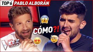 Las covers más BONITAS de PABLO ALBORÁN en La Voz [upl. by Olsewski]