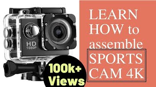 Learn How to Assemble Accessories of your Sports cam 4K [upl. by Nednal]