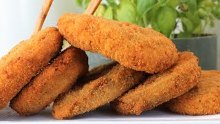 MELANZANE FRITTE RIPIENE al formaggio ricetta melanzane ripiene al formaggio Melanzane panate [upl. by Ailisab]