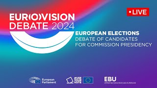 Eurovision debate between lead candidates for the Commission presidency [upl. by Siocnarf]