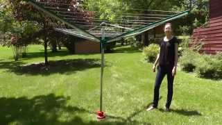 Leifheit Linomatic 500 Deluxe Rotary Clothesline [upl. by Dace755]