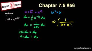 Calculus 2  Integration by Substitution Stewart Chapter 75 56 [upl. by Rogovy]