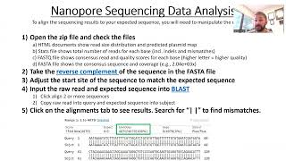 Nanopore sequencing  sample prep and analysis [upl. by Letha918]