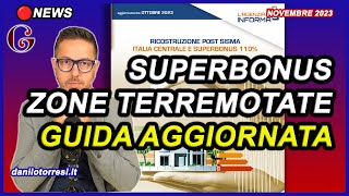 Edifici zone Terremotate ultime notizie  SUPERBONUS 110 e CESSIONE DEL CREDITO Guida aggiornata [upl. by Irtimd]