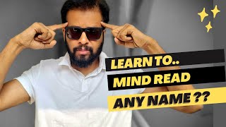 Mind Reading Any Name Without pen and paper   Mind reading magic tricks  Learn Magic Hindi [upl. by Ellehcirt]