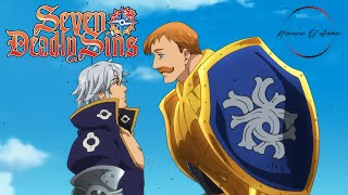 Escanor VS Estarossa FULL FIGHT SCENE  Seven Deadly Sins  Nanatsu no Taizai [upl. by Plath]