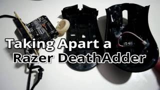 Razer DeathAdder disassembly  Cleaning Internals and Fixing Scroll Wheel Problems [upl. by Hayarahs]