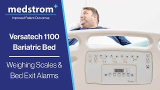 Versatech 1100 Bariatric Bed  How to Use Weighing Scales amp Bed Exit Alarms [upl. by Gunther]