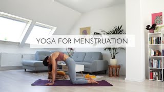 Yoga for Menstruation  45 minutes relaxing Yin Yoga flow [upl. by Ahsirahc]