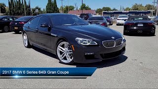 2017 BMW 6 Series 640i Gran Coupe Sedan San Jose Santa Clara Sunnyvale Campbell Palo Alto [upl. by Anale]