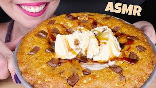 ASMR SALTED CARAMEL CHOCOLATE CHIP COOKIE CAKE🍪 amp ICE CREAM  Collab with JustJojo111  Request 8 [upl. by Enneyehc]