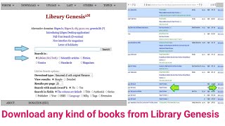 Download any kind of books from Library Genesis Website [upl. by Rovert339]