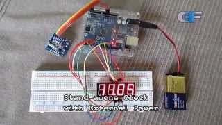 DS1307 Real Time Clock with Serial Output and 4Digit 7Segment Display [upl. by Dacey479]