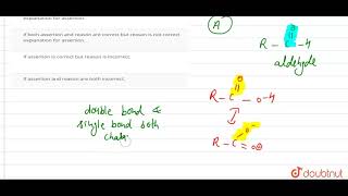 Assertion  Carbxoylic acids donot give characteristic reactions of carbonyl group Reason  The [upl. by Airym]