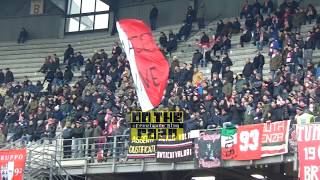 Piacenza  Lucchese 10  Ultras Piacenza Momenti di tifo saluto alla squadra [upl. by Eckel]