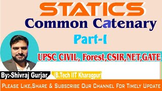 1Statics Common Catenary PI UPSC CSE IFoS ACF GATE Shivraj Gurjar IIT Kharagpur [upl. by Eibrad449]