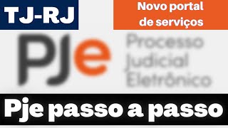 Novo portal de serviços TJRJ  PJe  vídeo 2  não perca prazo [upl. by Selma373]