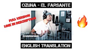 Ozuna  El Farsante English Cover [upl. by Sagerman123]