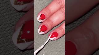 🌺🌺☺️💯French nail art design naildesigns nails nailart nailtutorial easynailart shortvideo [upl. by Ileane]