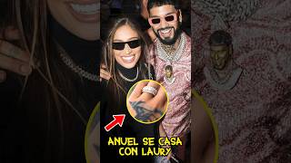 ANUEL CONFIRMA QUE ESTÁ CASADO CON LAURY😍ASÍ ES SU ANILLO DE COMPROMISO shorts anuelaa [upl. by Philps778]