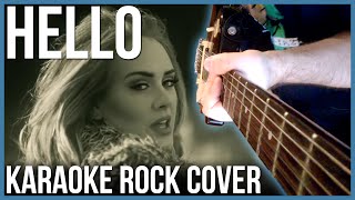 Adele  Hello Rock Cover Instrumental  Karaoke [upl. by Curran]