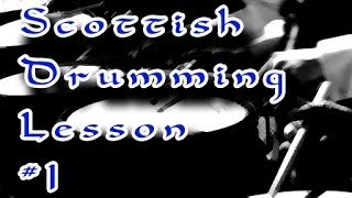 Free Pipe Band Snare Drumming Lessons Beginner Lesson 1 Learn Scottish Drumming [upl. by Torrey583]