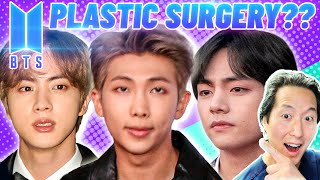 BTSs Jin RM V Cosmetic Surgery Transformation [upl. by Junieta]