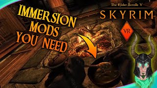 THE IMMERSION IS SO IMMERSIVE 2021  SKYRIM VR TOP 10 MODS [upl. by Philbin]