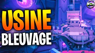 VISITER LUSINE DE BLEUVAGE A LINTÉRIEUR DU VAISSEAU MÈRE FORTNITE EMPLACEMENT USINE DE BLEUVAGE [upl. by Abocaj411]