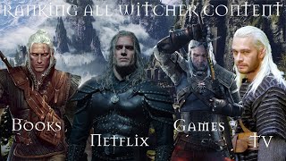 Full Witcher Ranking Including Books Games Netflix Seasons TV Shows [upl. by Mandi]