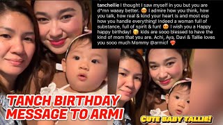 Tanchellies Birthday message to Armi Ang tabaching ni TallieBoomBomm [upl. by Neoma]