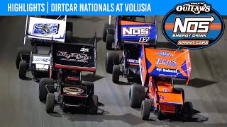 World of Outlaws NOS Energy Drink Sprint Cars  Volusia Speedway Park  Feb 10 2024  HIGHLIGHTS [upl. by Analos]