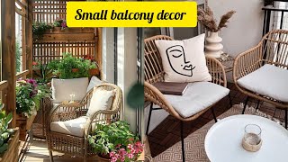 Beautiful Small Balcony Decorative ideas homehomedecor [upl. by Atenahs]