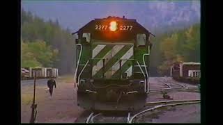 Burlington Northern 1991 Essex Montana 2 [upl. by Adnilec]