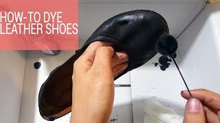 How to Dye Leather Shoes to a Different Color [upl. by Ingemar728]