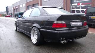 BMW E36 M3 380HP Race exhaust system BRUTAL SOUND by Maxiperformance [upl. by Paugh]