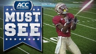 FSUs Tyler Hunter Nasty 75 Yard Punt Return for TD  ACC Must See Moment [upl. by Anahsohs]