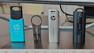 Amazon Basics Pendrive Vs Hp pendrive review 30 vs 31 vs 32 pendrive Review 64Gb amp 128Gb [upl. by Irrak136]