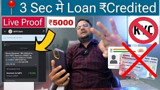 📍₹5000 Personal Loan without Kyc and Income Documents  Instant Loan App 2024Best New Loan App 2024 [upl. by Sirap]