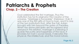 Patriarchs amp Prophets  Chapter 2  The Creation Audio  Text synched [upl. by Torry754]