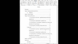 How to Create a Table of Contents in Microsoft Word [upl. by Kynthia]