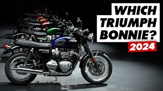 Which Triumph Bonneville Should You Buy In 2024 T100 T120 Speed Twins Scramblers amp More [upl. by Yejus198]